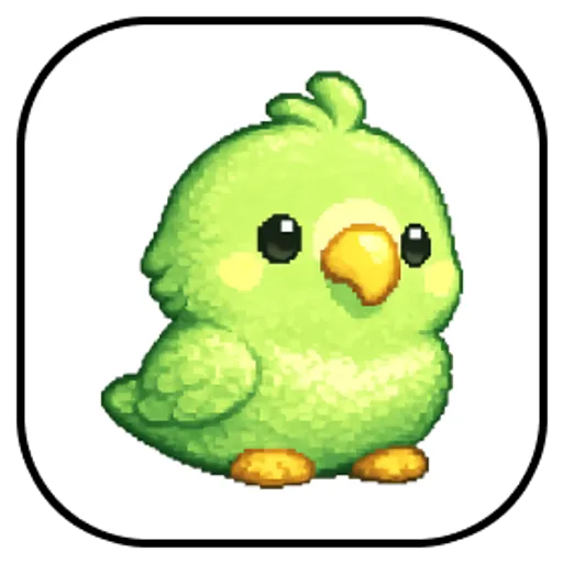 The Parrot logo, a green icon.